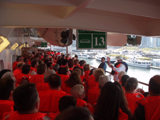 Mandatory lifeboat drill.