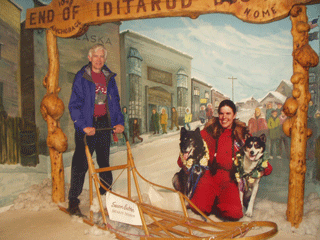 Running the Iditerod with Susan.